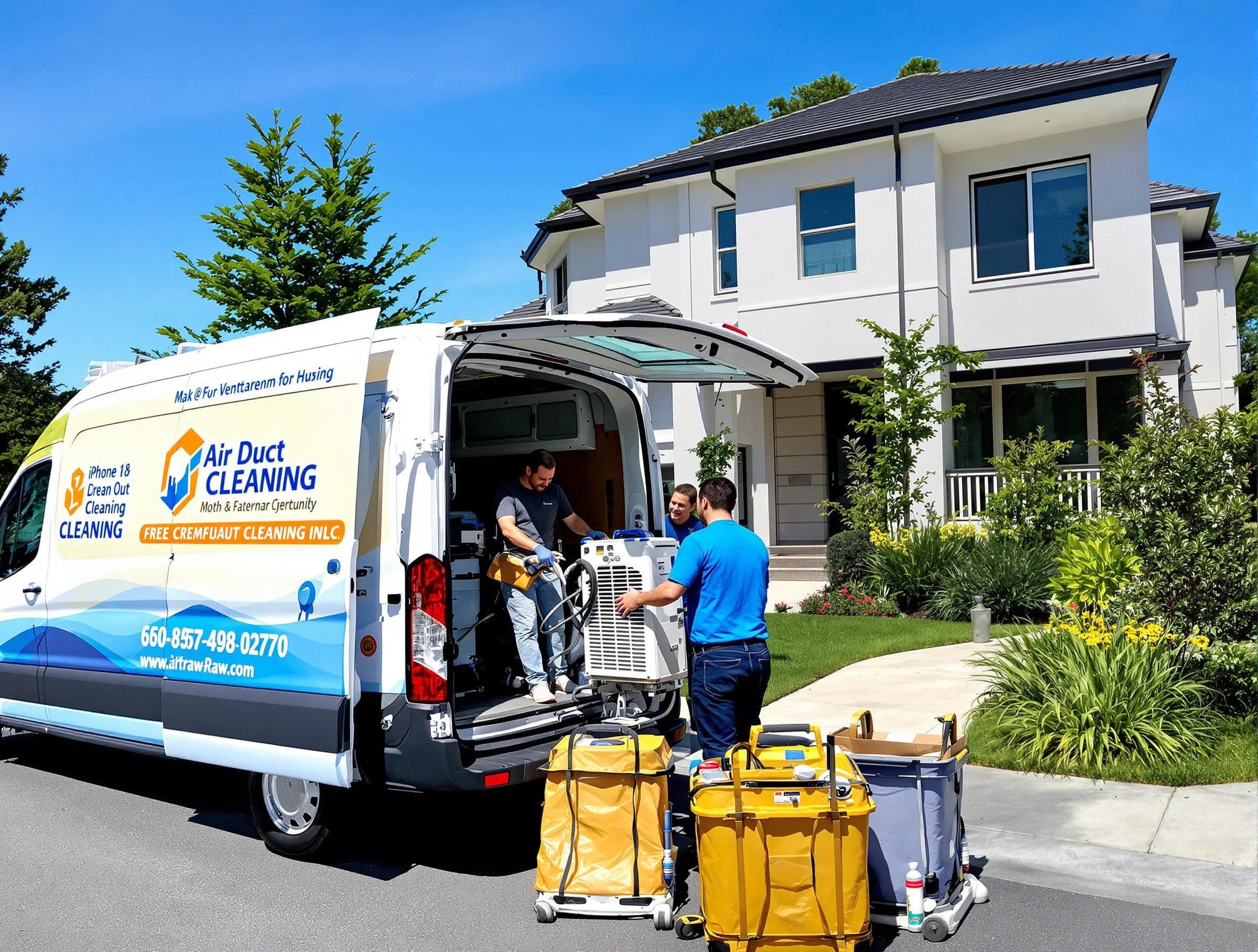 Pleasant View Air Duct Cleaning technician performing professional air duct cleaning in Pleasant View