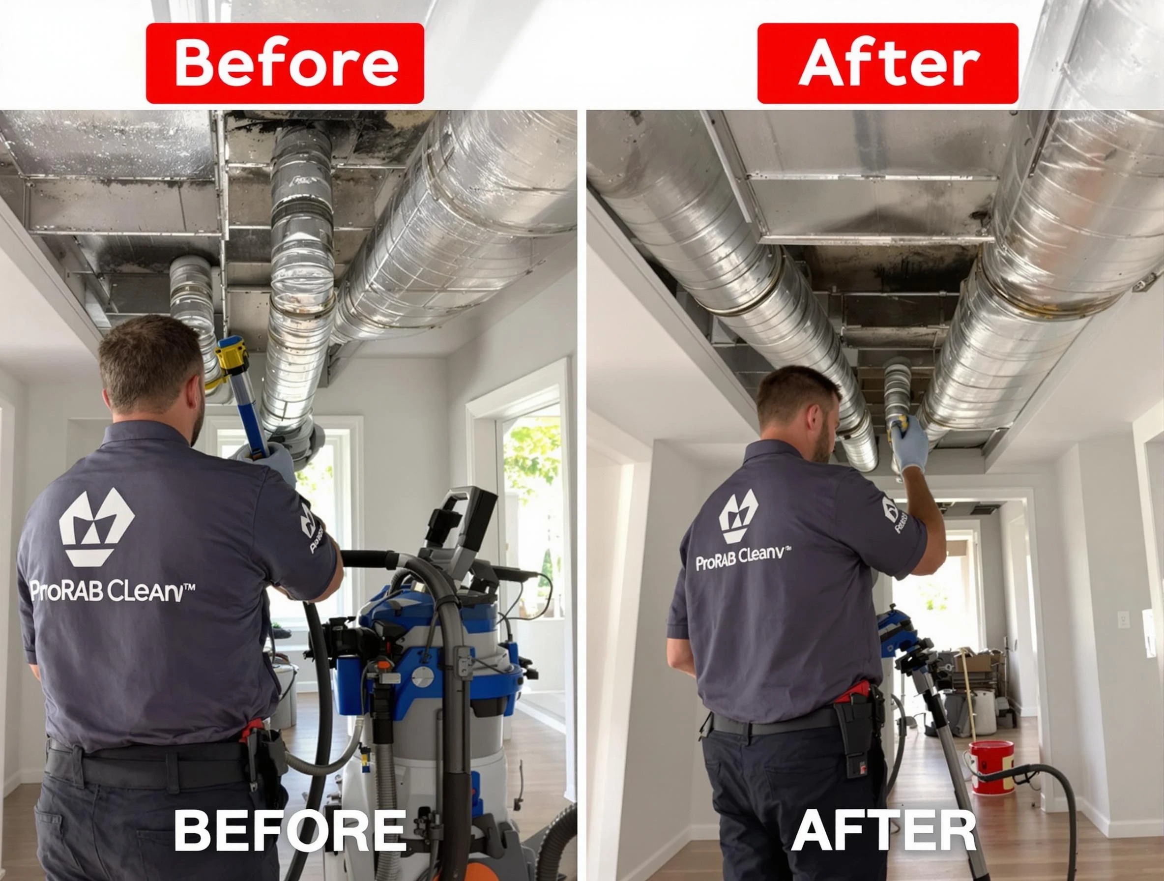Pleasant View Air Duct Cleaning expert performing thorough residential duct cleaning in a Pleasant View home